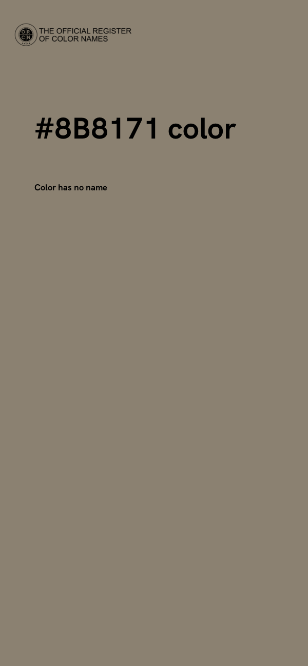 #8B8171 color image