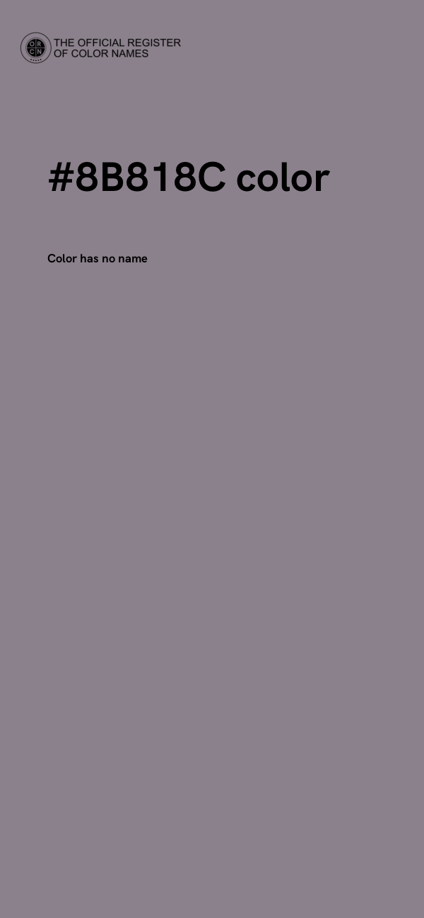 #8B818C color image