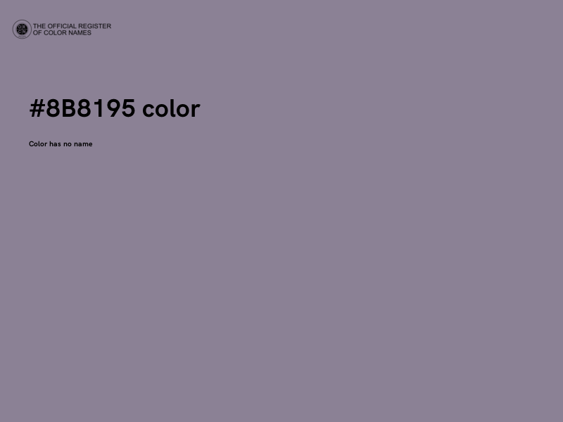 #8B8195 color image