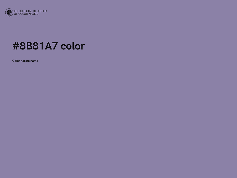#8B81A7 color image
