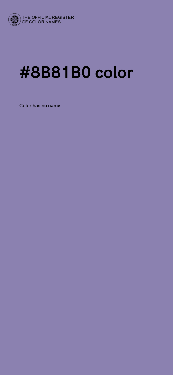 #8B81B0 color image
