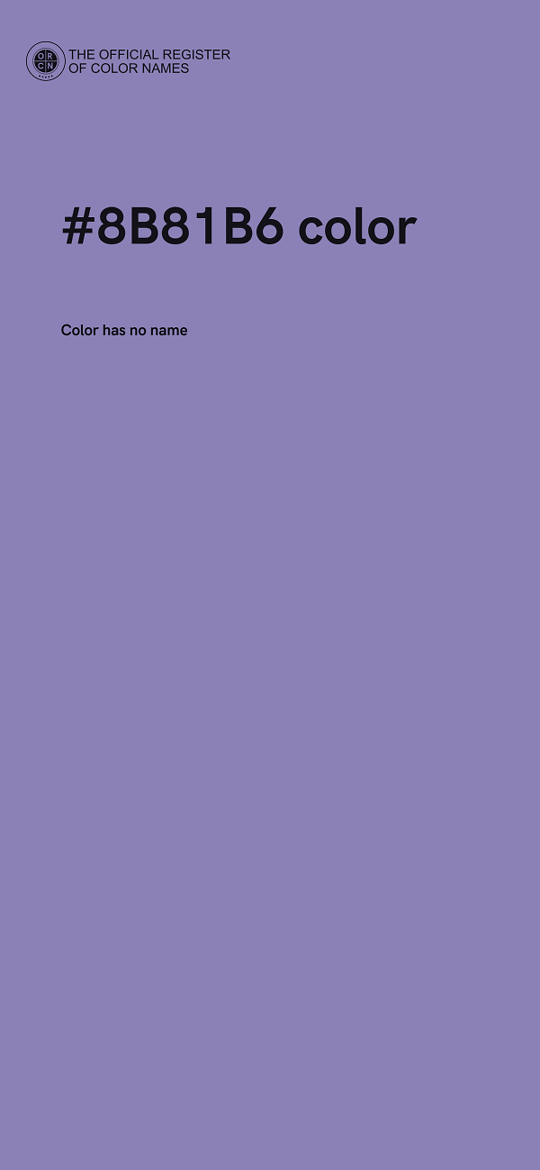 #8B81B6 color image