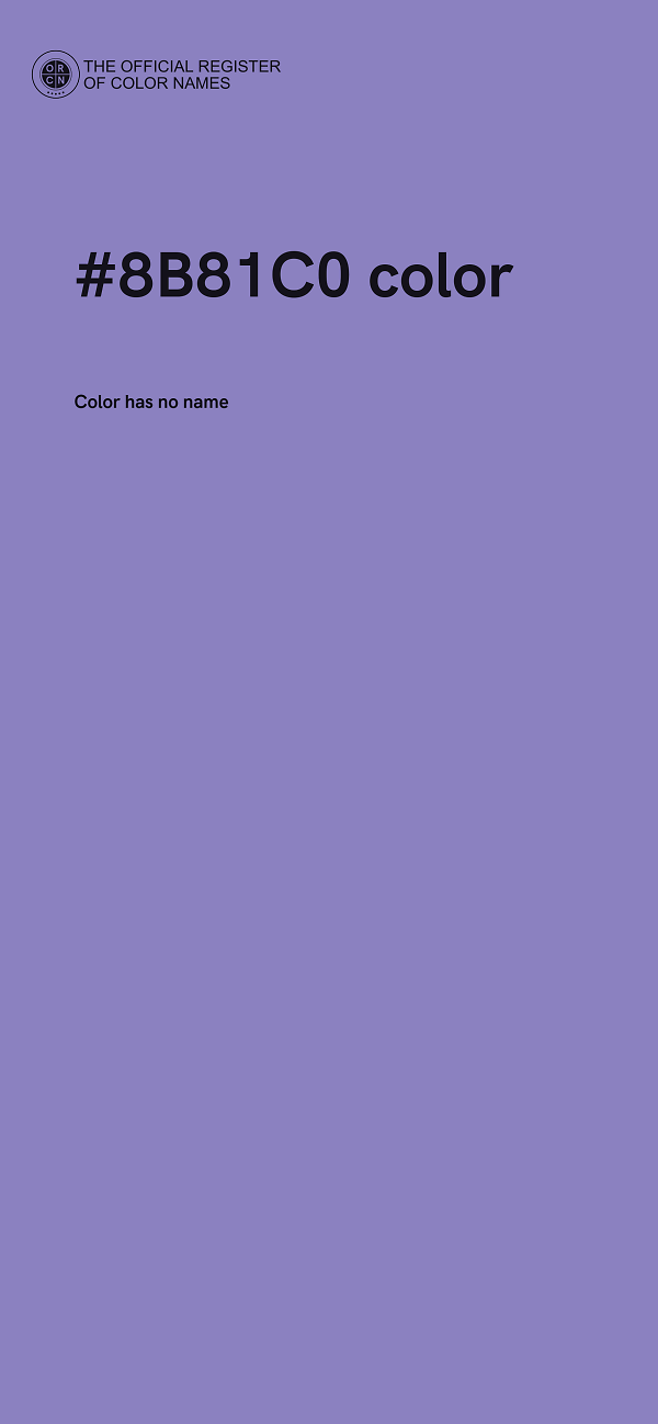 #8B81C0 color image