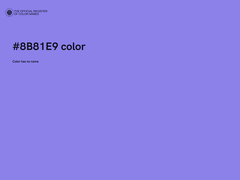 #8B81E9 color image