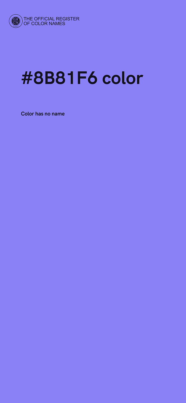 #8B81F6 color image