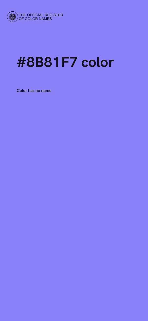 #8B81F7 color image