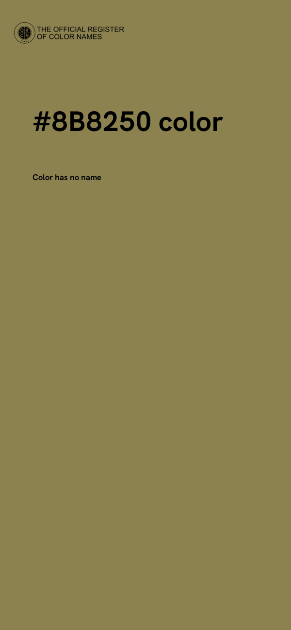 #8B8250 color image