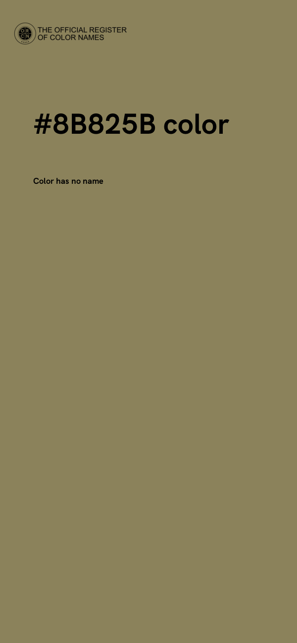 #8B825B color image