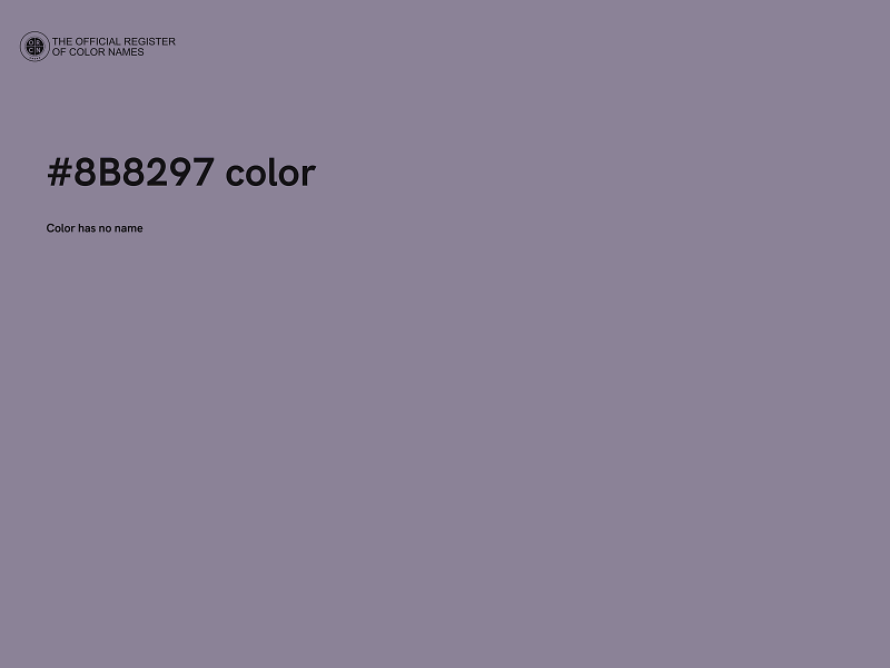 #8B8297 color image