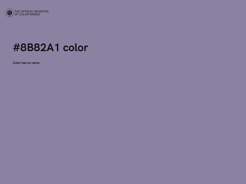 #8B82A1 color image