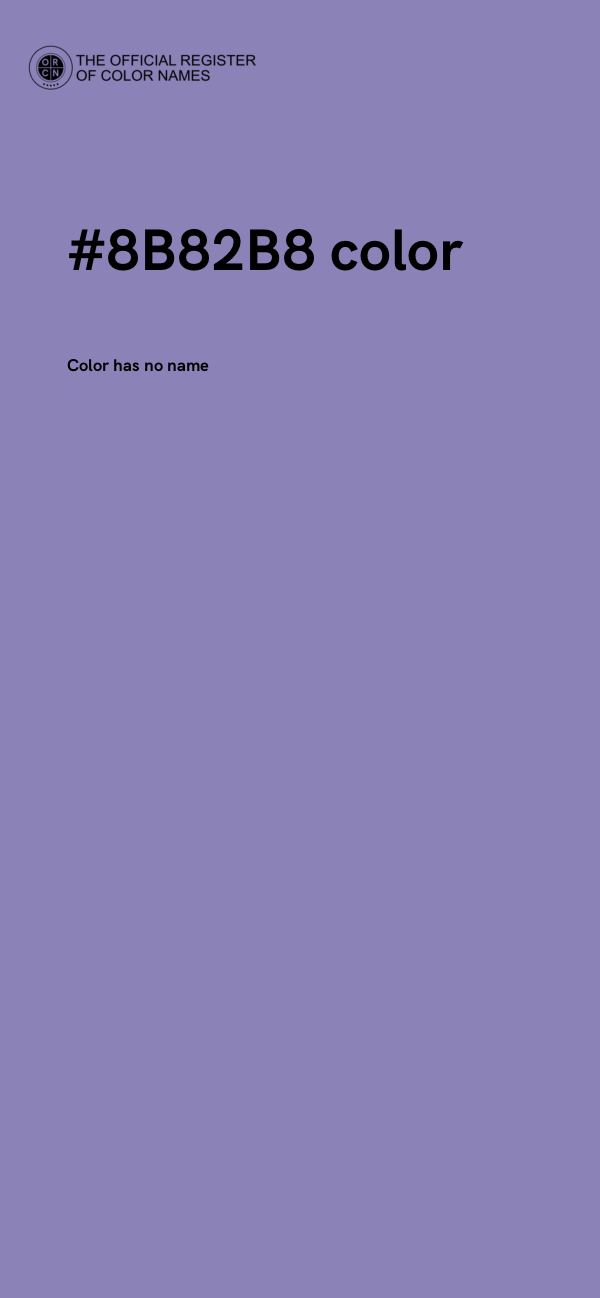 #8B82B8 color image
