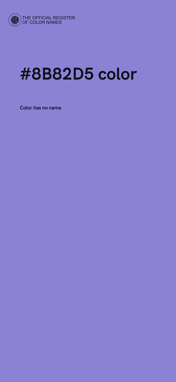 #8B82D5 color image