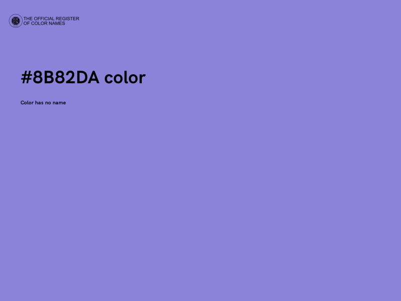 #8B82DA color image