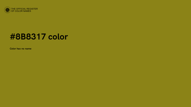 #8B8317 color image
