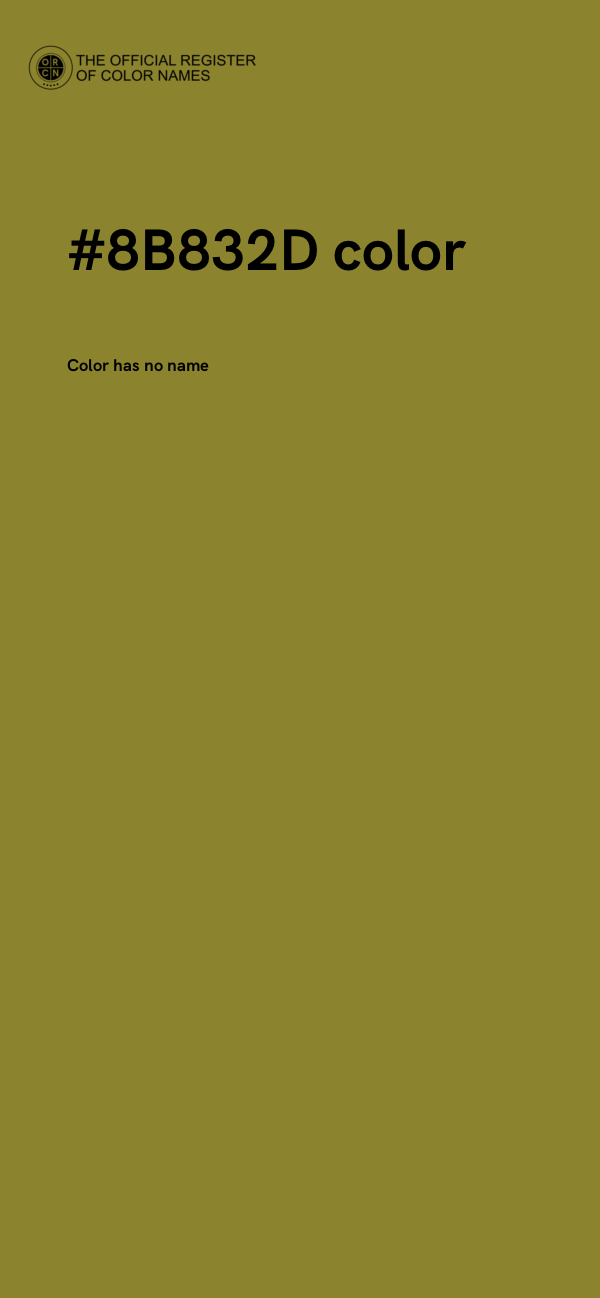 #8B832D color image