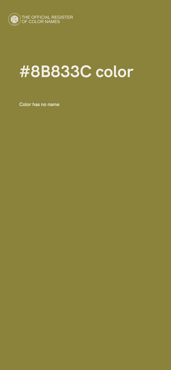 #8B833C color image