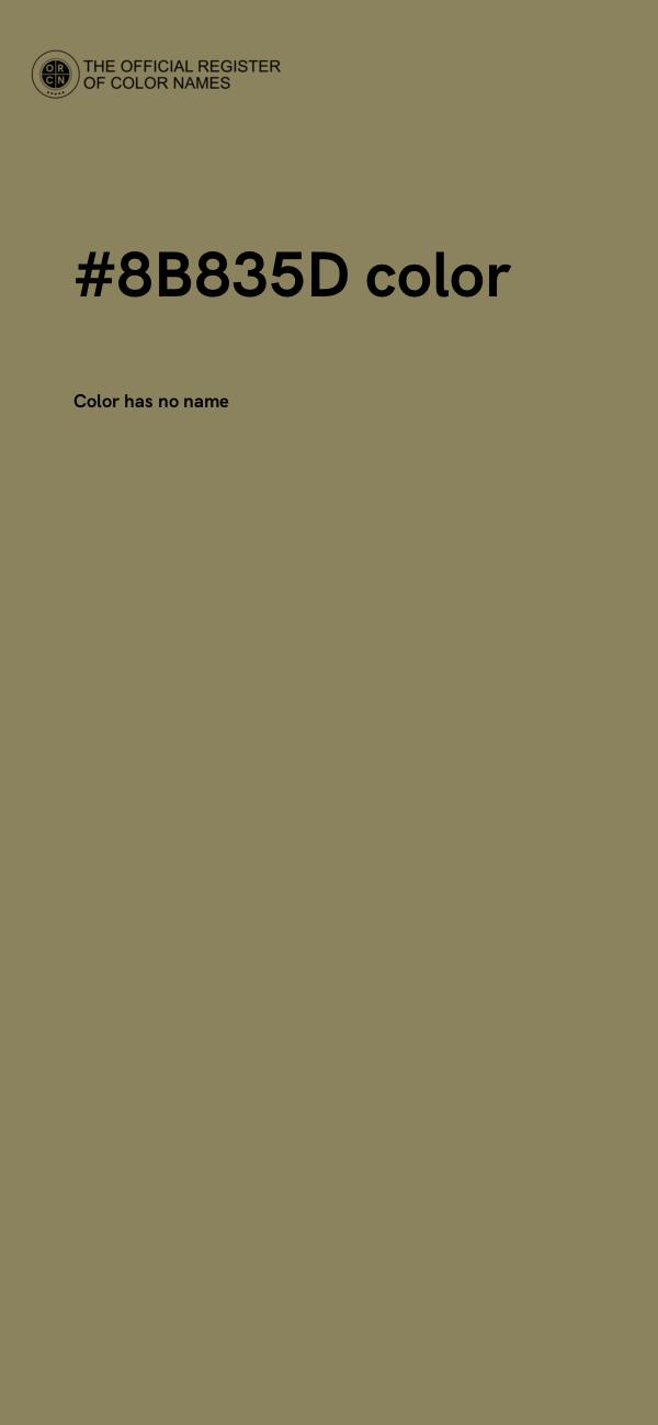#8B835D color image