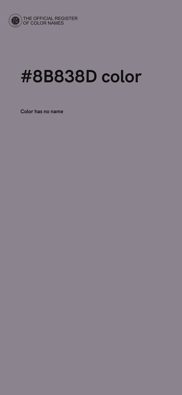 #8B838D color image