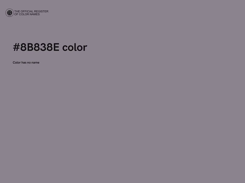 #8B838E color image