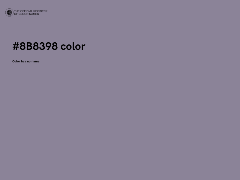 #8B8398 color image