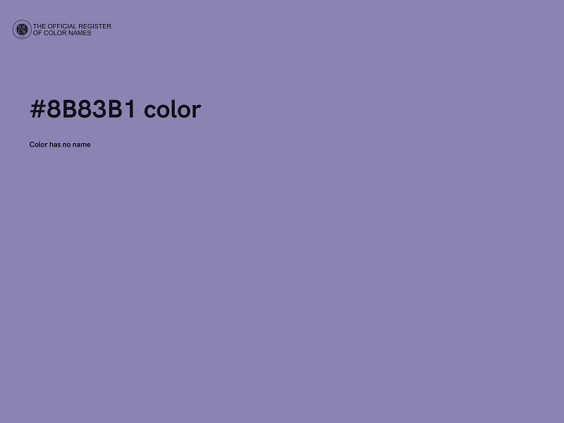 #8B83B1 color image