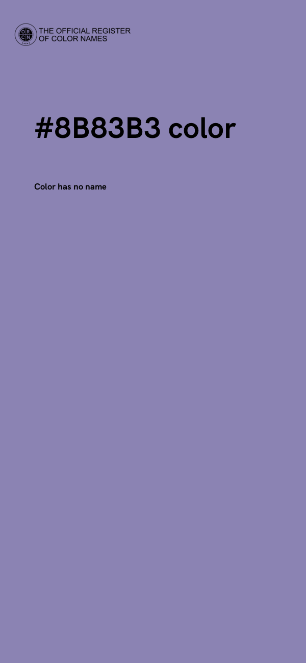#8B83B3 color image