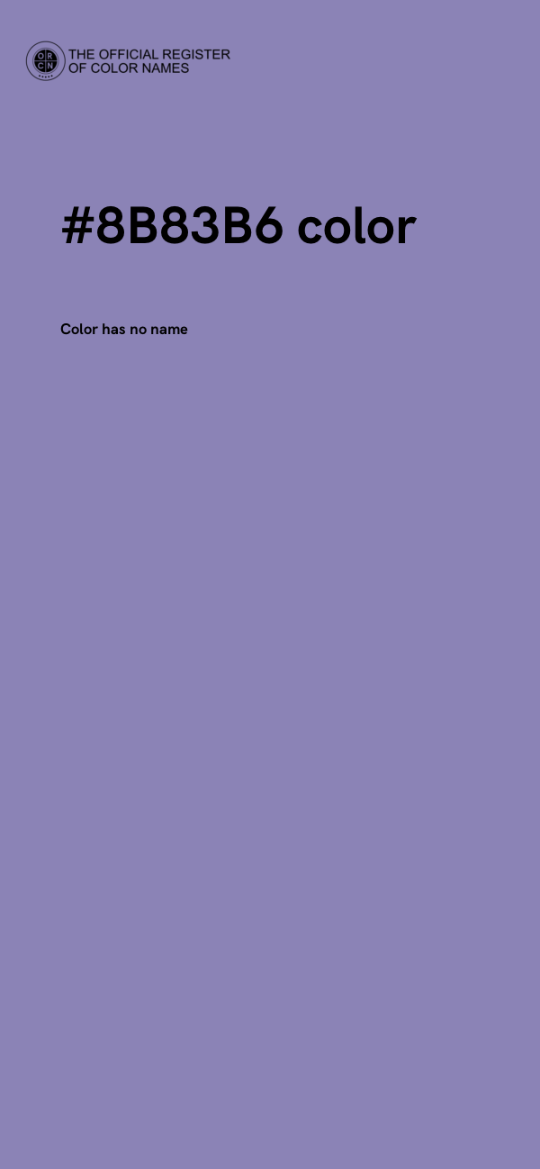 #8B83B6 color image
