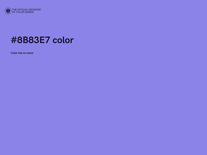 #8B83E7 color image