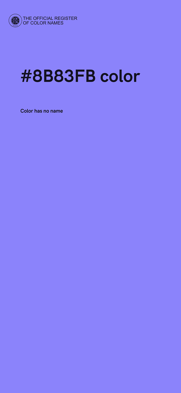 #8B83FB color image