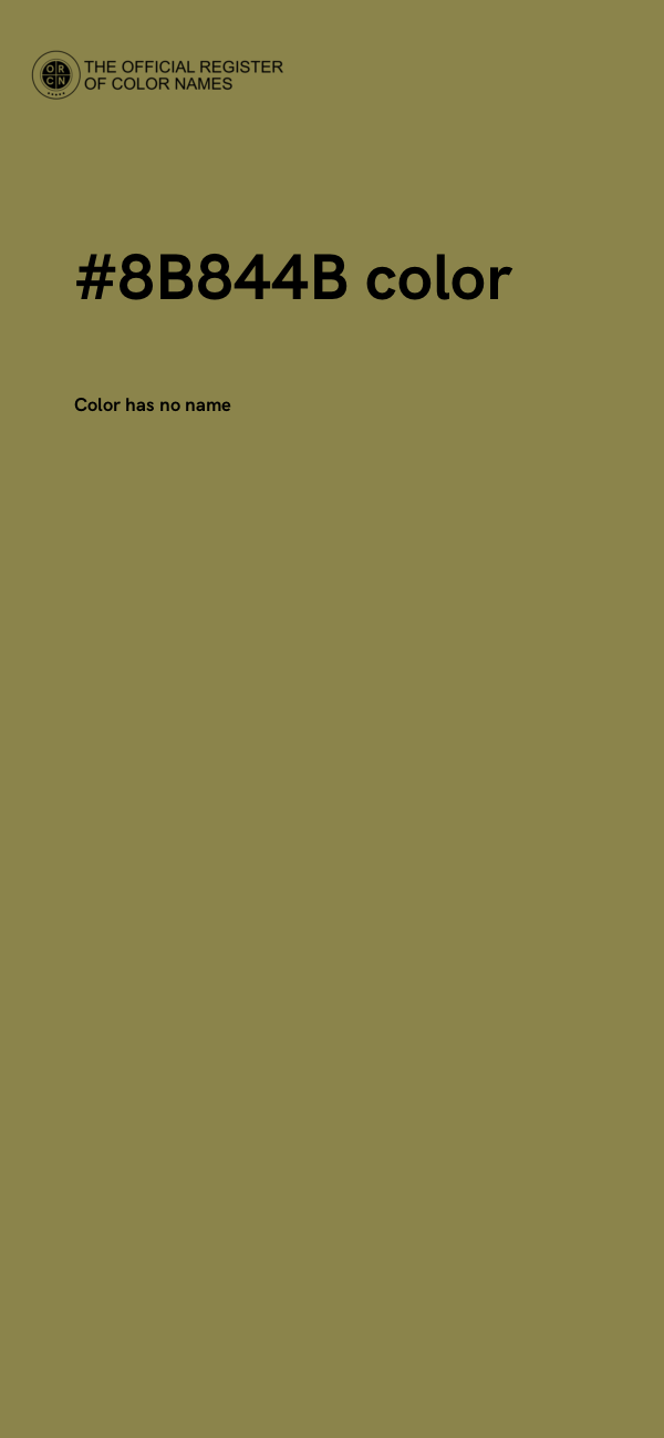 #8B844B color image