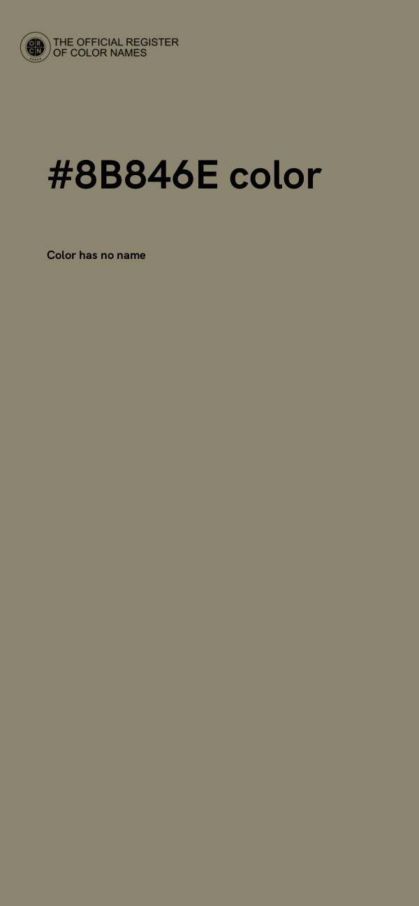 #8B846E color image