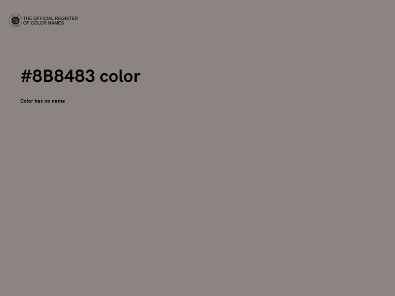 #8B8483 color image
