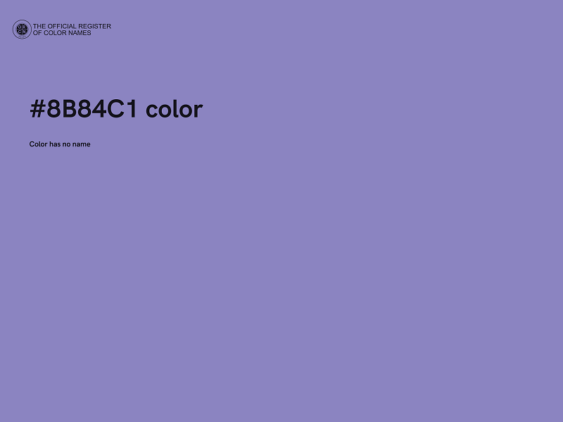 #8B84C1 color image