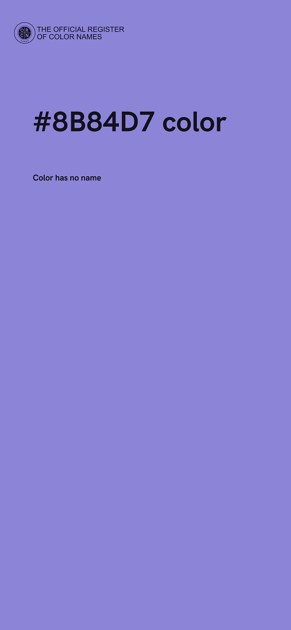 #8B84D7 color image