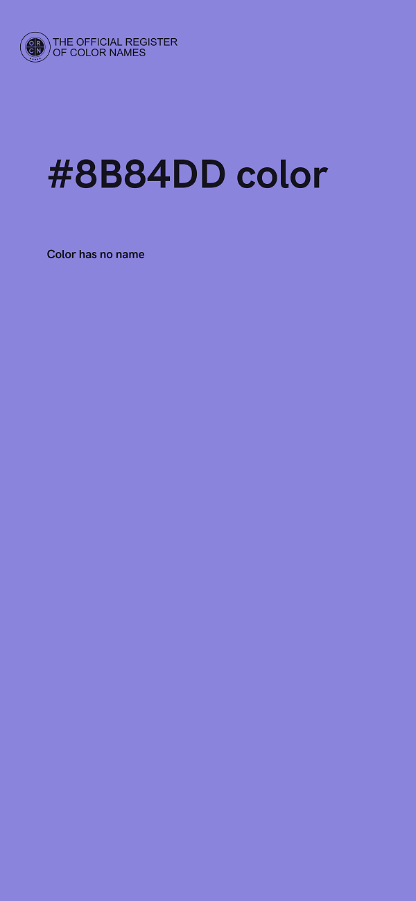 #8B84DD color image