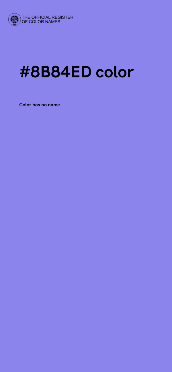#8B84ED color image