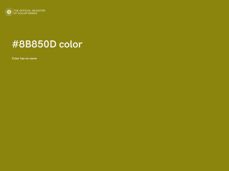 #8B850D color image