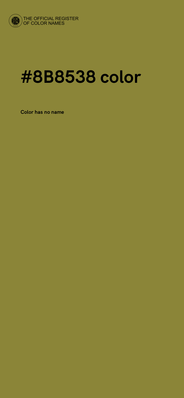 #8B8538 color image