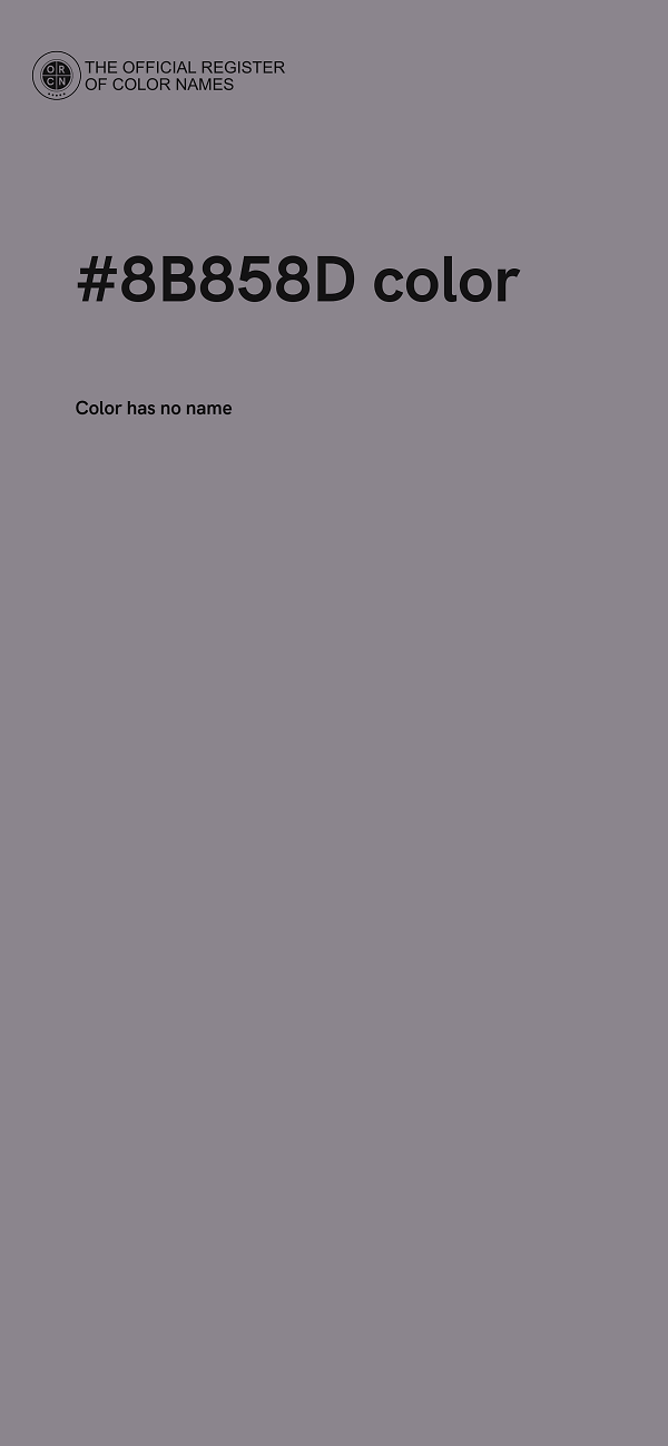 #8B858D color image