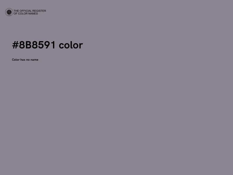 #8B8591 color image