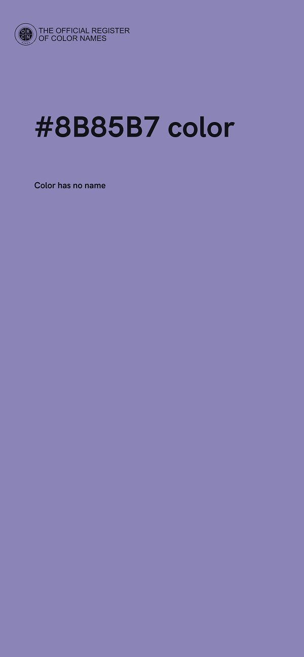 #8B85B7 color image