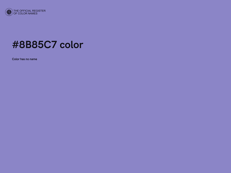 #8B85C7 color image