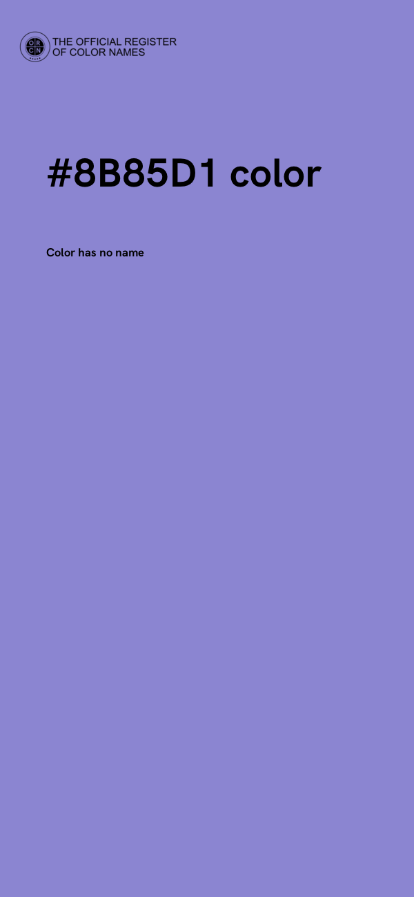 #8B85D1 color image