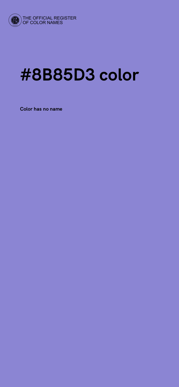 #8B85D3 color image