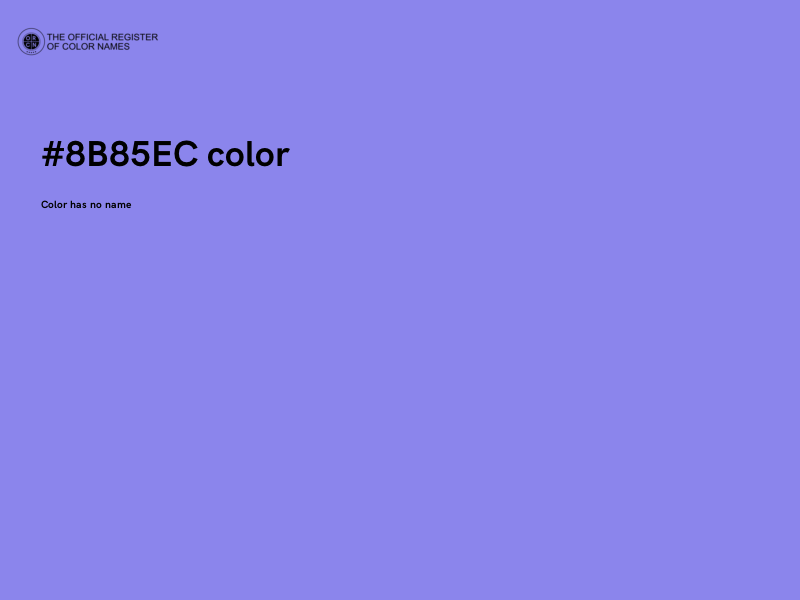 #8B85EC color image