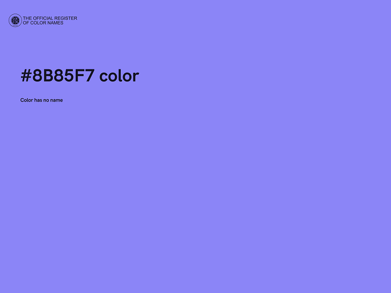 #8B85F7 color image