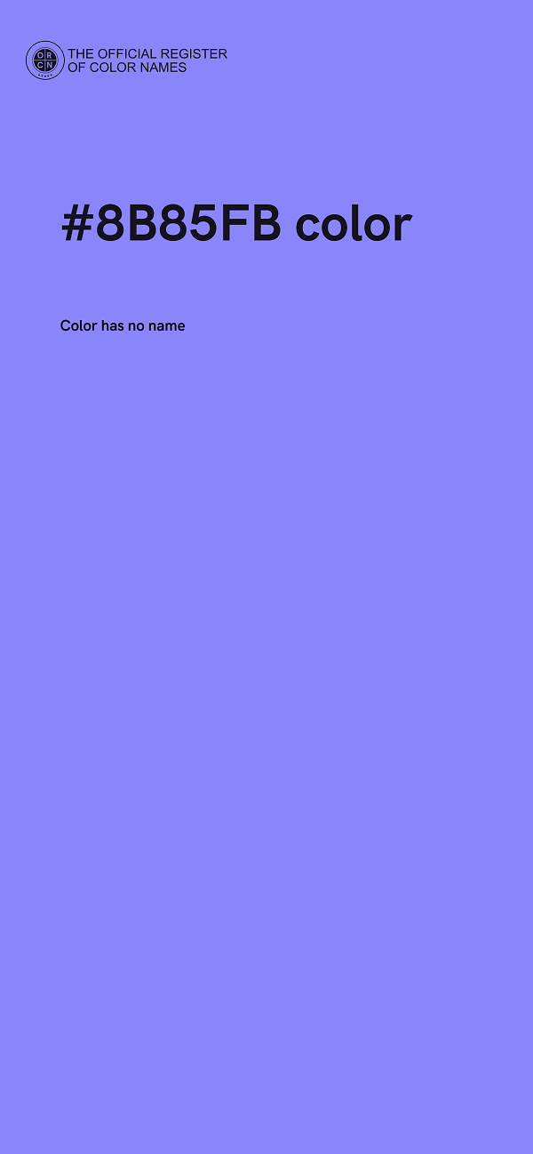 #8B85FB color image
