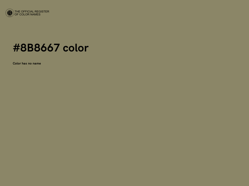 #8B8667 color image