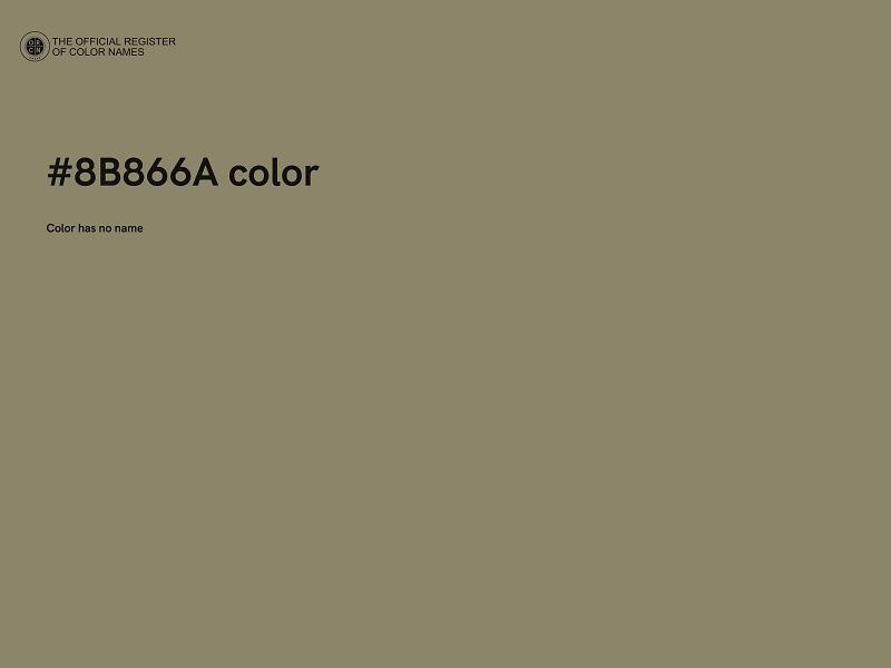 #8B866A color image