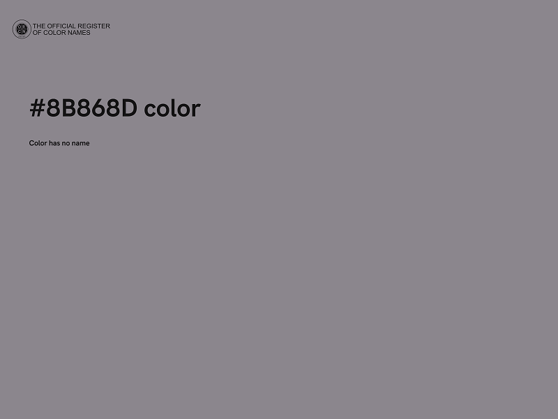 #8B868D color image